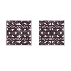 Abstract Pattern Geometric Backgrounds Cufflinks (square) by Eskimos