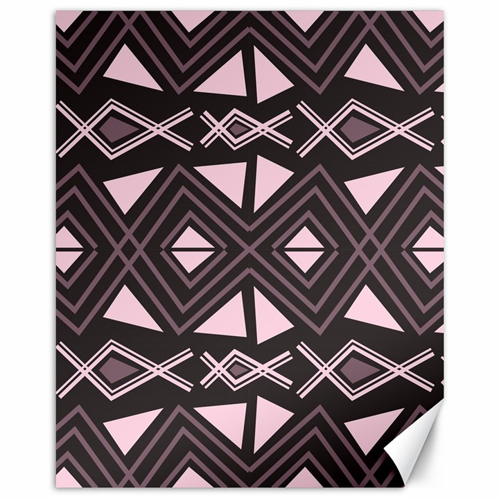 Abstract pattern geometric backgrounds Canvas 11  x 14 