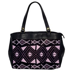 Abstract Pattern Geometric Backgrounds Oversize Office Handbag by Eskimos