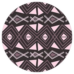 Abstract Pattern Geometric Backgrounds Round Trivet by Eskimos