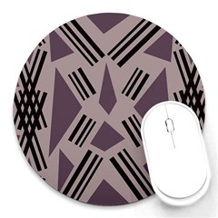 Abstract Pattern Geometric Backgrounds   Round Mousepads by Eskimos