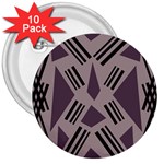 Abstract pattern geometric backgrounds   3  Buttons (10 pack)  Front