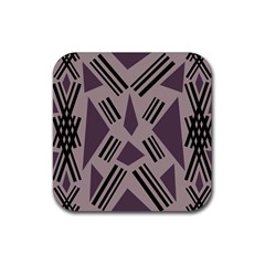 Abstract Pattern Geometric Backgrounds   Rubber Coaster (square) by Eskimos