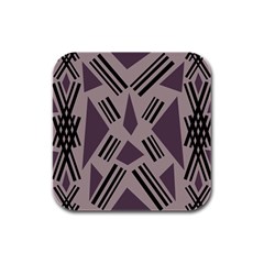 Abstract Pattern Geometric Backgrounds   Rubber Square Coaster (4 Pack) by Eskimos