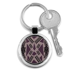 Abstract pattern geometric backgrounds   Key Chain (Round)