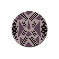 Abstract pattern geometric backgrounds   Magnet 3  (Round)