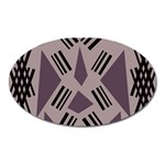 Abstract pattern geometric backgrounds   Oval Magnet Front