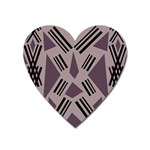 Abstract pattern geometric backgrounds   Heart Magnet Front