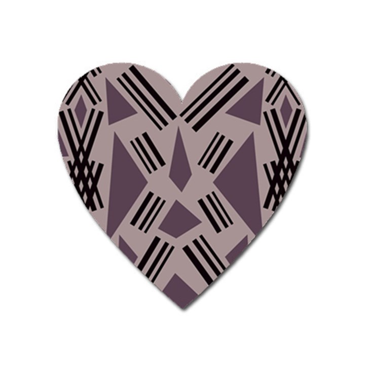 Abstract pattern geometric backgrounds   Heart Magnet