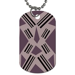 Abstract pattern geometric backgrounds   Dog Tag (One Side)