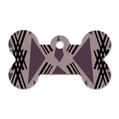 Abstract pattern geometric backgrounds   Dog Tag Bone (One Side)