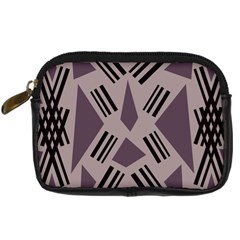 Abstract pattern geometric backgrounds   Digital Camera Leather Case