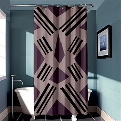 Abstract pattern geometric backgrounds   Shower Curtain 36  x 72  (Stall) 