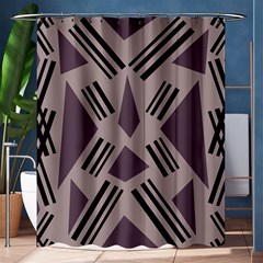 Abstract pattern geometric backgrounds   Shower Curtain 60  x 72  (Medium) 