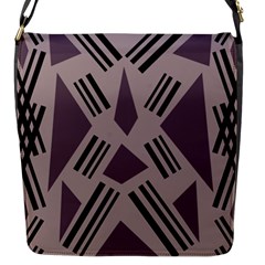 Abstract pattern geometric backgrounds   Flap Closure Messenger Bag (S)