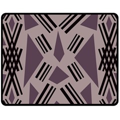 Abstract pattern geometric backgrounds   Double Sided Fleece Blanket (Medium) 