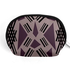 Abstract pattern geometric backgrounds   Accessory Pouch (Medium)