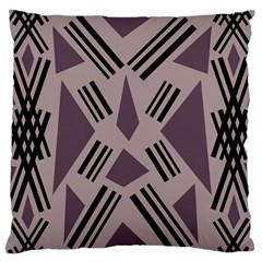 Abstract pattern geometric backgrounds   Large Flano Cushion Case (One Side)