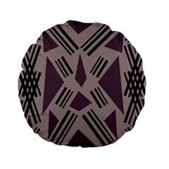 Abstract pattern geometric backgrounds   Standard 15  Premium Flano Round Cushions