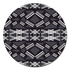 Abstract Pattern Geometric Backgrounds  Magnet 5  (round) by Eskimos