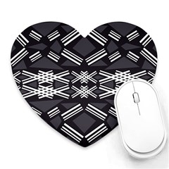 Abstract Pattern Geometric Backgrounds  Heart Mousepads by Eskimos