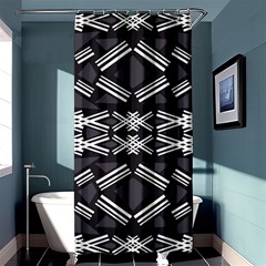 Abstract Pattern Geometric Backgrounds  Shower Curtain 36  X 72  (stall)  by Eskimos