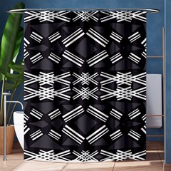 Abstract Pattern Geometric Backgrounds  Shower Curtain 60  X 72  (medium)  by Eskimos