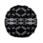 Abstract pattern geometric backgrounds  Standard 15  Premium Round Cushions Front