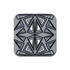 Abstract Pattern Geometric Backgrounds   Rubber Coaster (square) by Eskimos