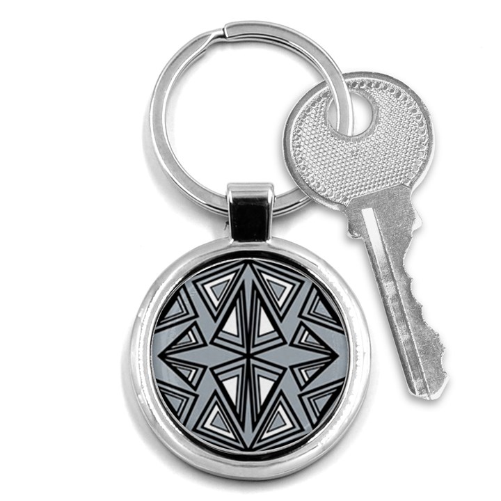 Abstract pattern geometric backgrounds   Key Chain (Round)