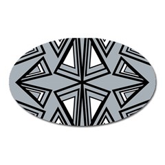 Abstract Pattern Geometric Backgrounds   Oval Magnet by Eskimos