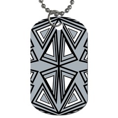 Abstract Pattern Geometric Backgrounds   Dog Tag (two Sides) by Eskimos