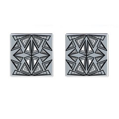 Abstract Pattern Geometric Backgrounds   Cufflinks (square) by Eskimos