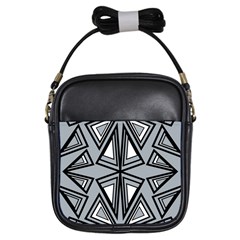 Abstract Pattern Geometric Backgrounds   Girls Sling Bag by Eskimos