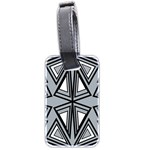 Abstract pattern geometric backgrounds   Luggage Tag (two sides) Back