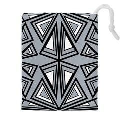 Abstract Pattern Geometric Backgrounds   Drawstring Pouch (4xl) by Eskimos