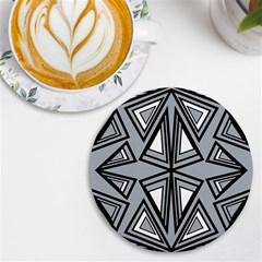 Abstract Pattern Geometric Backgrounds   Uv Print Round Tile Coaster by Eskimos