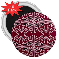 Abstract Pattern Geometric Backgrounds  3  Magnets (10 Pack)  by Eskimos