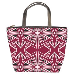 Abstract Pattern Geometric Backgrounds  Bucket Bag by Eskimos