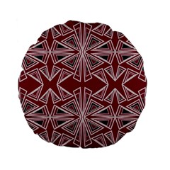 Abstract Pattern Geometric Backgrounds  Standard 15  Premium Flano Round Cushions by Eskimos