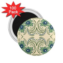 Folk Flowers Print Floral Pattern Ethnic Art 2 25  Magnets (100 Pack)  by Eskimos