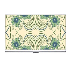 Folk Flowers Print Floral Pattern Ethnic Art Business Card Holder by Eskimos