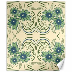 Folk Flowers Print Floral Pattern Ethnic Art Canvas 8  X 10  by Eskimos