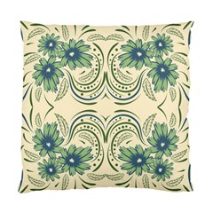 Folk Flowers Print Floral Pattern Ethnic Art Standard Cushion Case (two Sides) by Eskimos