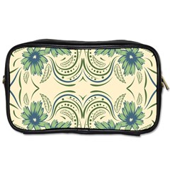 Folk Flowers Print Floral Pattern Ethnic Art Toiletries Bag (one Side) by Eskimos