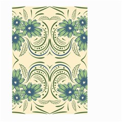 Folk Flowers Print Floral Pattern Ethnic Art Large Garden Flag (two Sides) by Eskimos