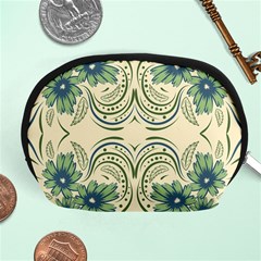 Folk Flowers Print Floral Pattern Ethnic Art Accessory Pouch (medium) by Eskimos