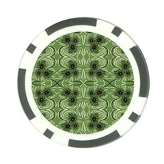 Folk Flowers Print Floral Pattern Ethnic Art Poker Chip Card Guard by Eskimos