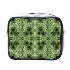 Folk Flowers Print Floral Pattern Ethnic Art Mini Toiletries Bag (one Side) by Eskimos