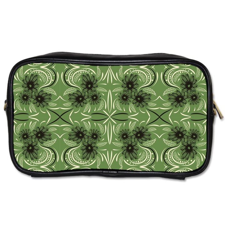 Folk flowers print Floral pattern Ethnic art Toiletries Bag (One Side)